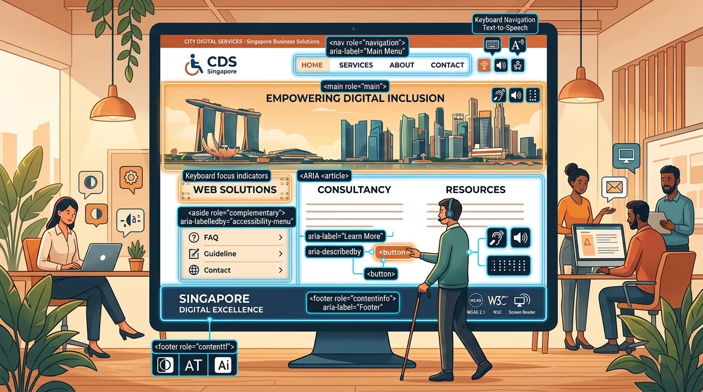 ARIA Labels and Landmarks for a More Navigable Website: A Singapore Business Owner's Guide