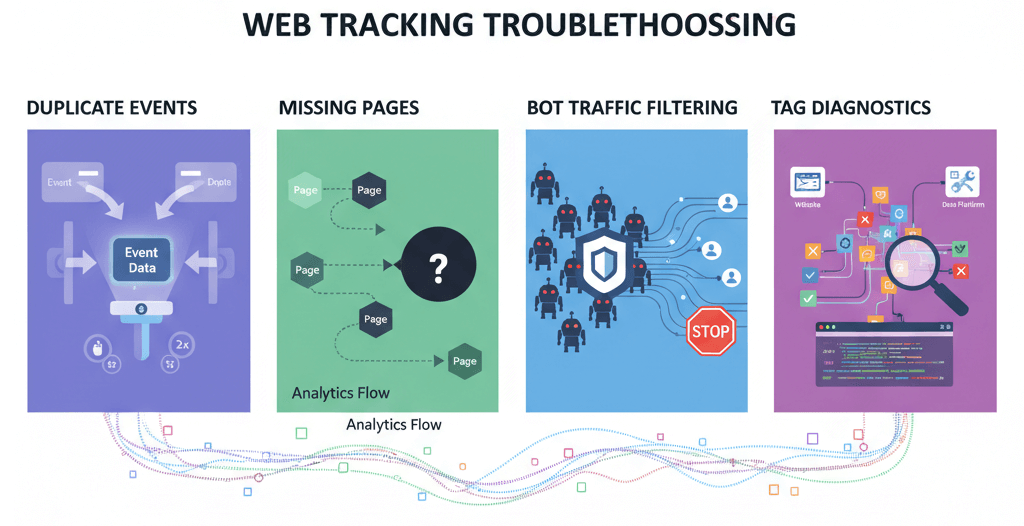 Fix Common Tracking Issues: Duplicate Events, Missing Pages, Bot Traffic