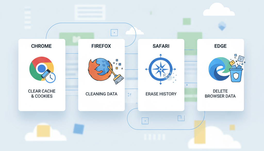 How to clear your browser cache and cookies (Chrome/Firefox/Safari/Edge)