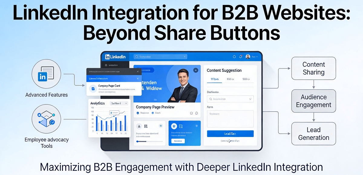 LinkedIn Integration for B2B Websites: Beyond Share Buttons