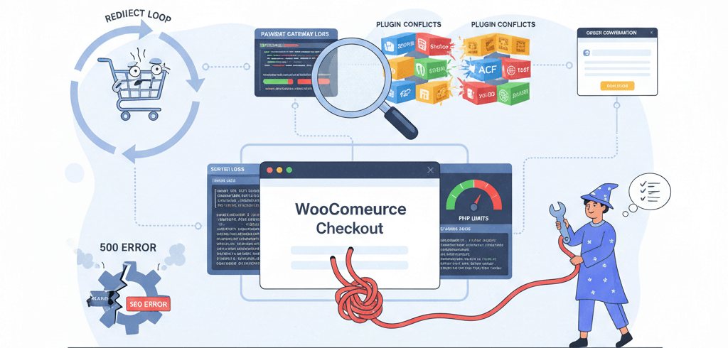 WooCommerce Checkout Errors: How to Fix Redirects and 500s on Purchase